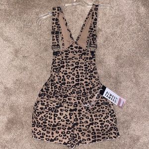 Almost Famous Cheeta Overalls